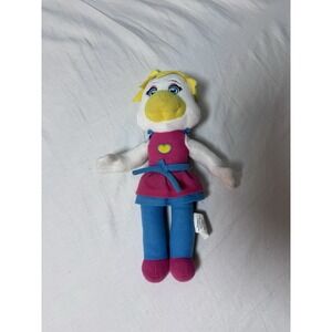 Chuck E. Cheese Helen Henny Hen Plush Doll Pink Dress Blue Pants 2022